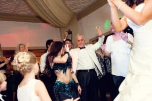 Orlando Belly Dancer Carrara Nour With Wedding Guests