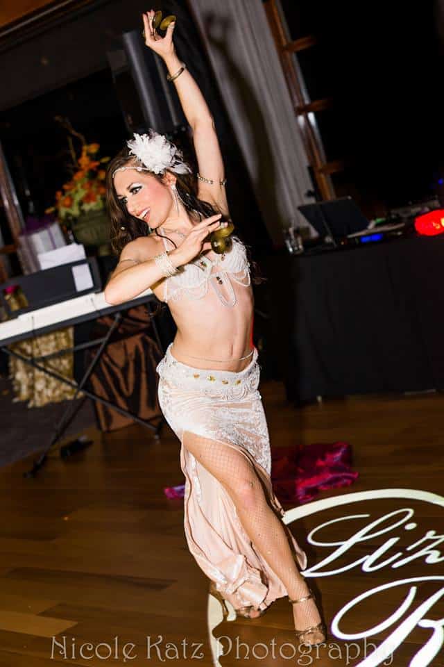 Orlando's original wedding belly dancer Carrara Nour at a Lake Mary wedding