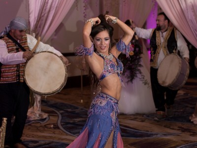 Carrara performing belly dance for a zaffe in Orlando